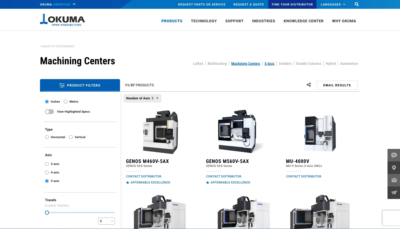 Okuma America website