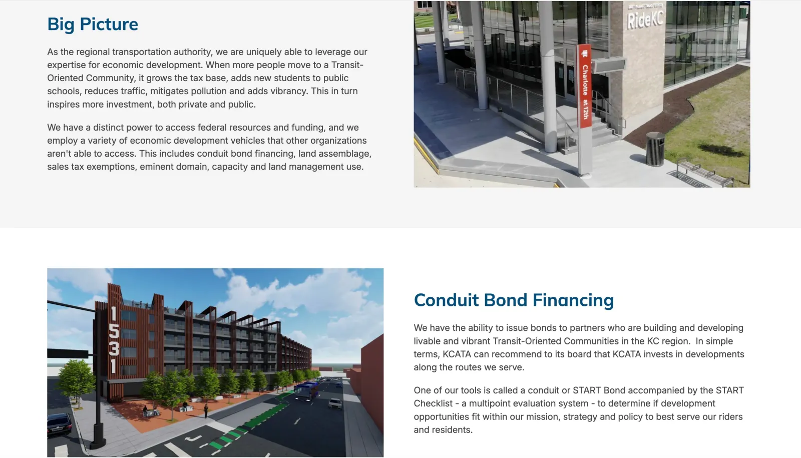 TOCD / KCATA website - lower section