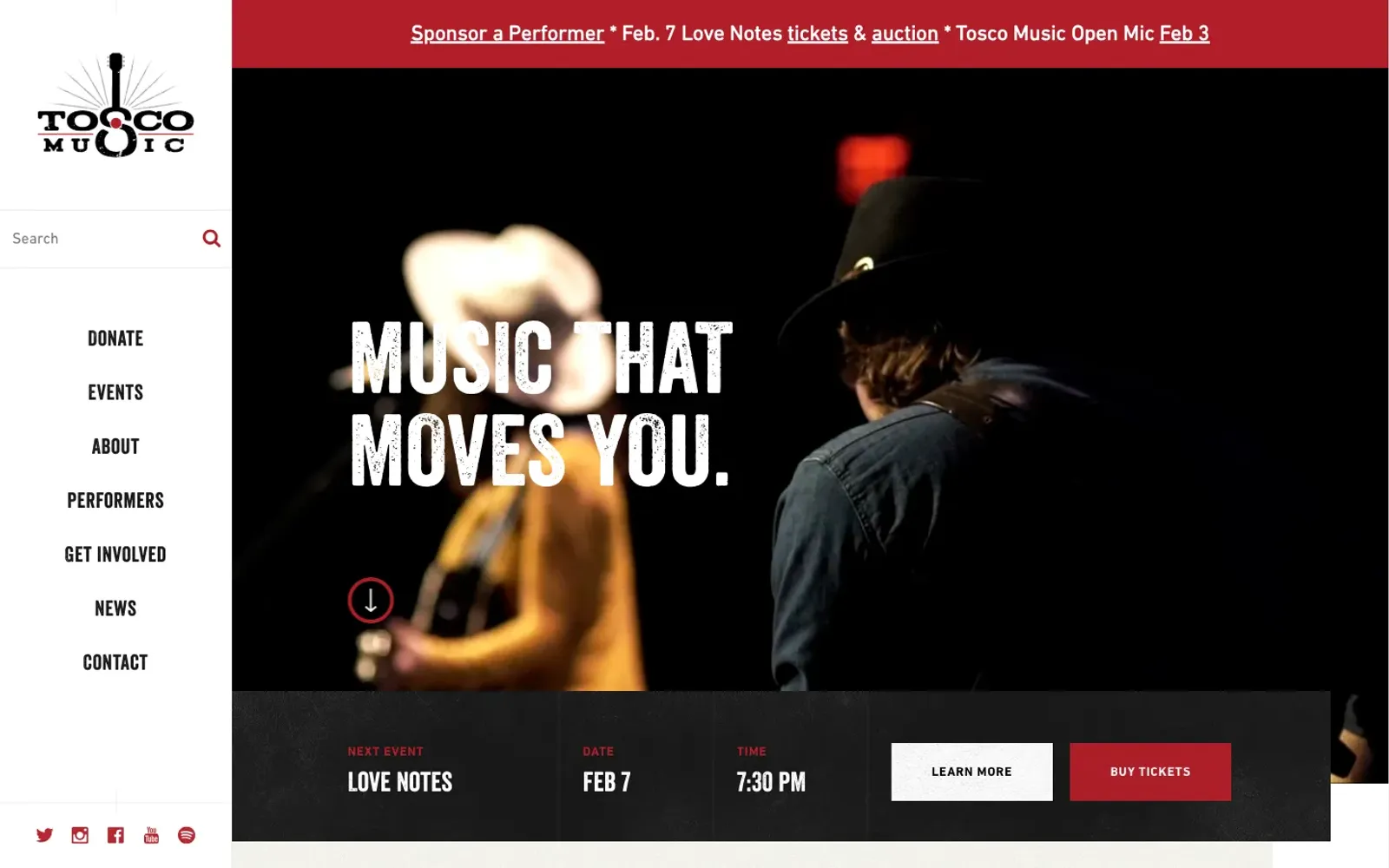 Tosco Music website